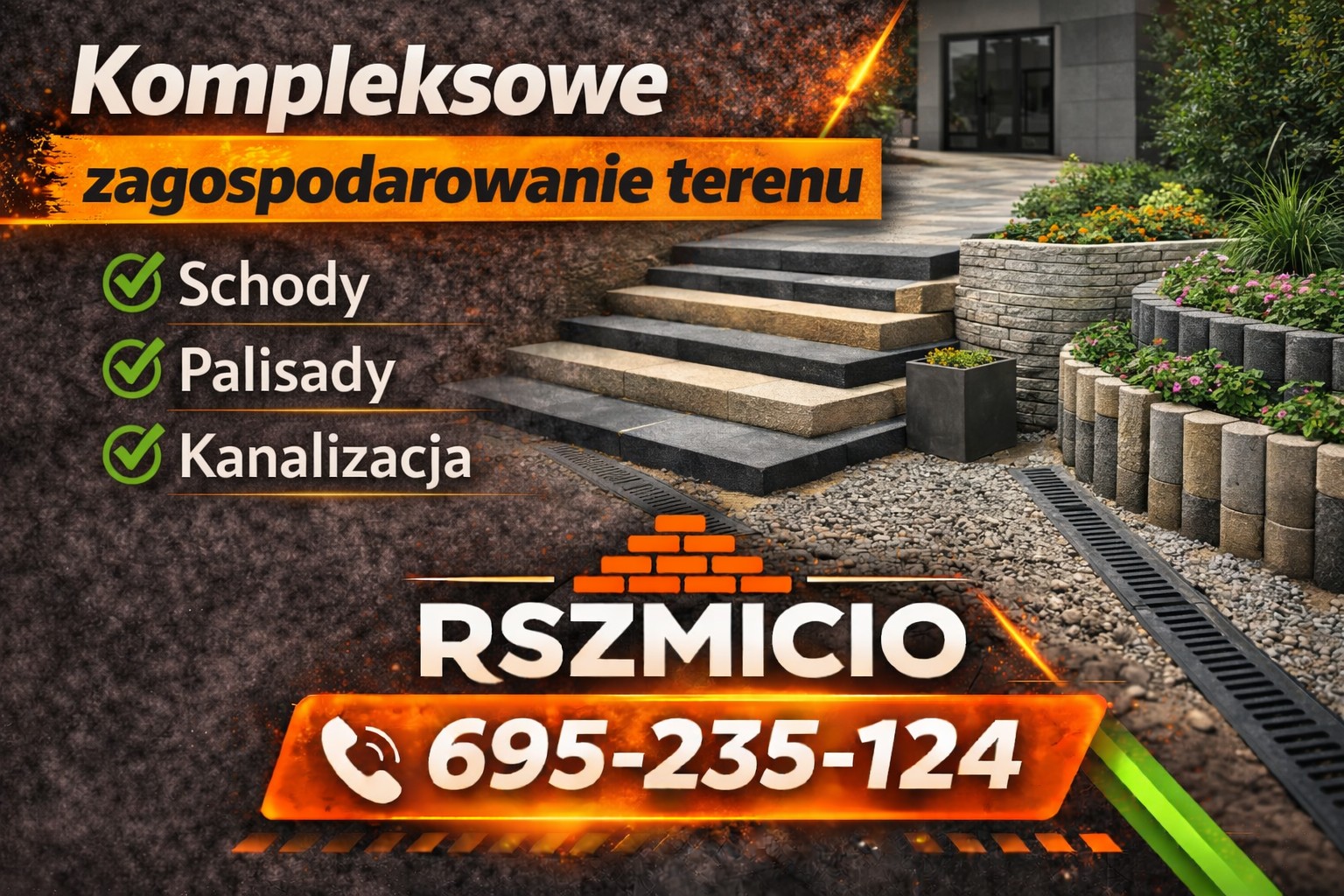 Kompleksowe zagospodarowanie terenu wokół domu z kostką brukową – profesjonalne usługi brukarskie Bobrowniki realizowane przez RSZMICIO.